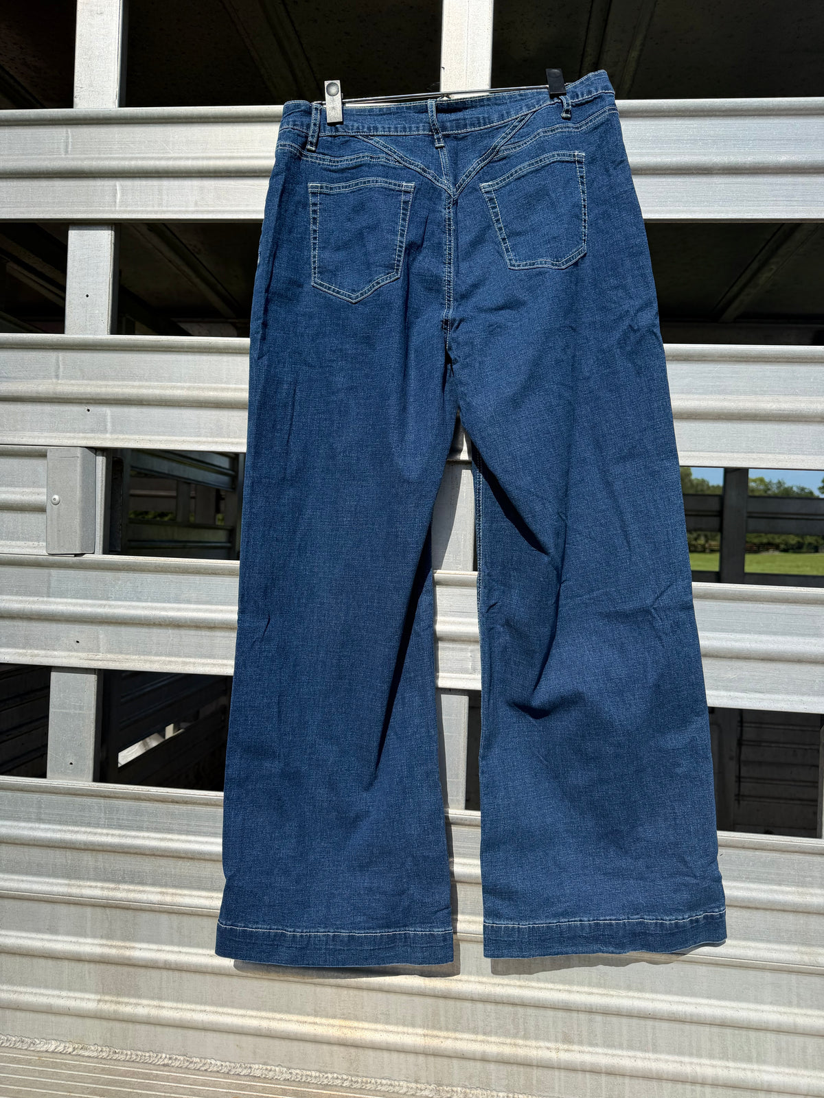 The Sassy Stitched Waist Detail Loose Cuffed Jeans