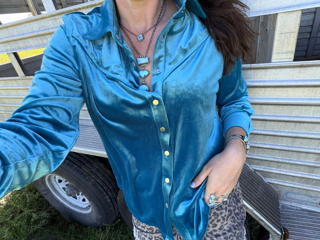 The Jill Velvet Shirt