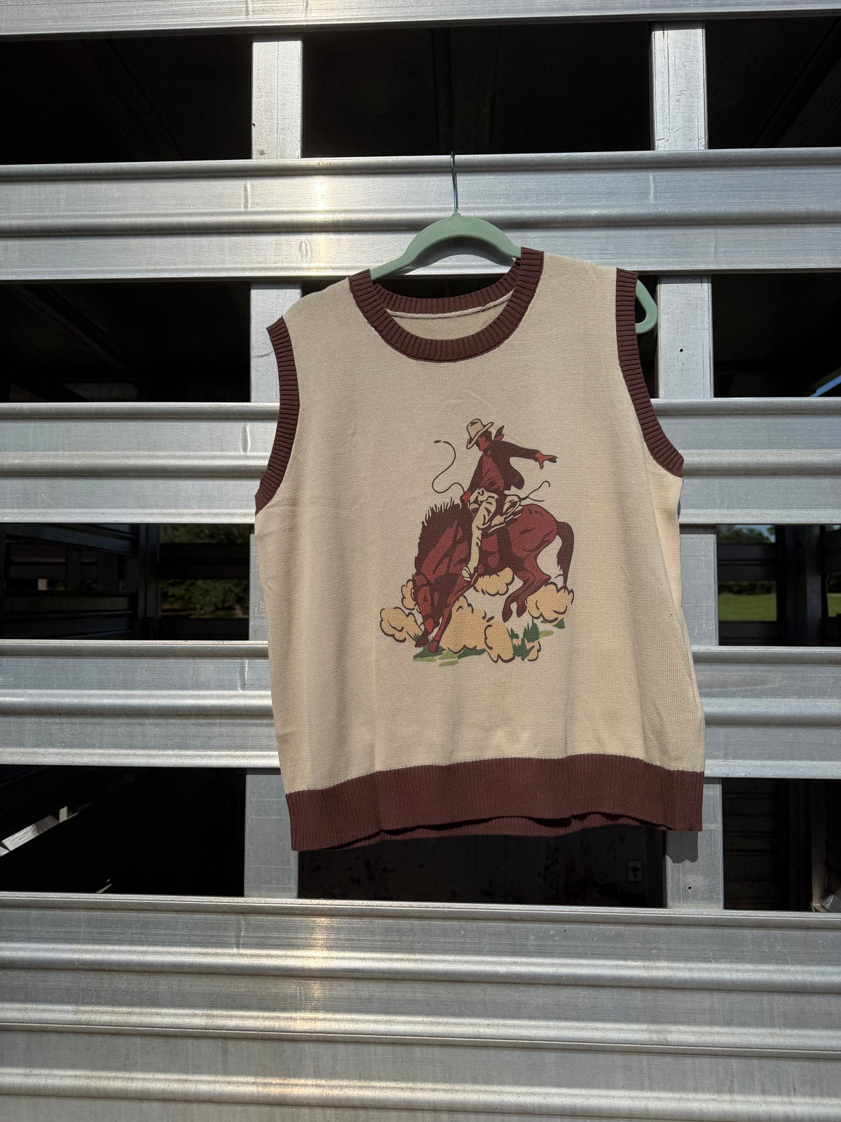 The TR Western Rider Graphic Sweater Knit Vest