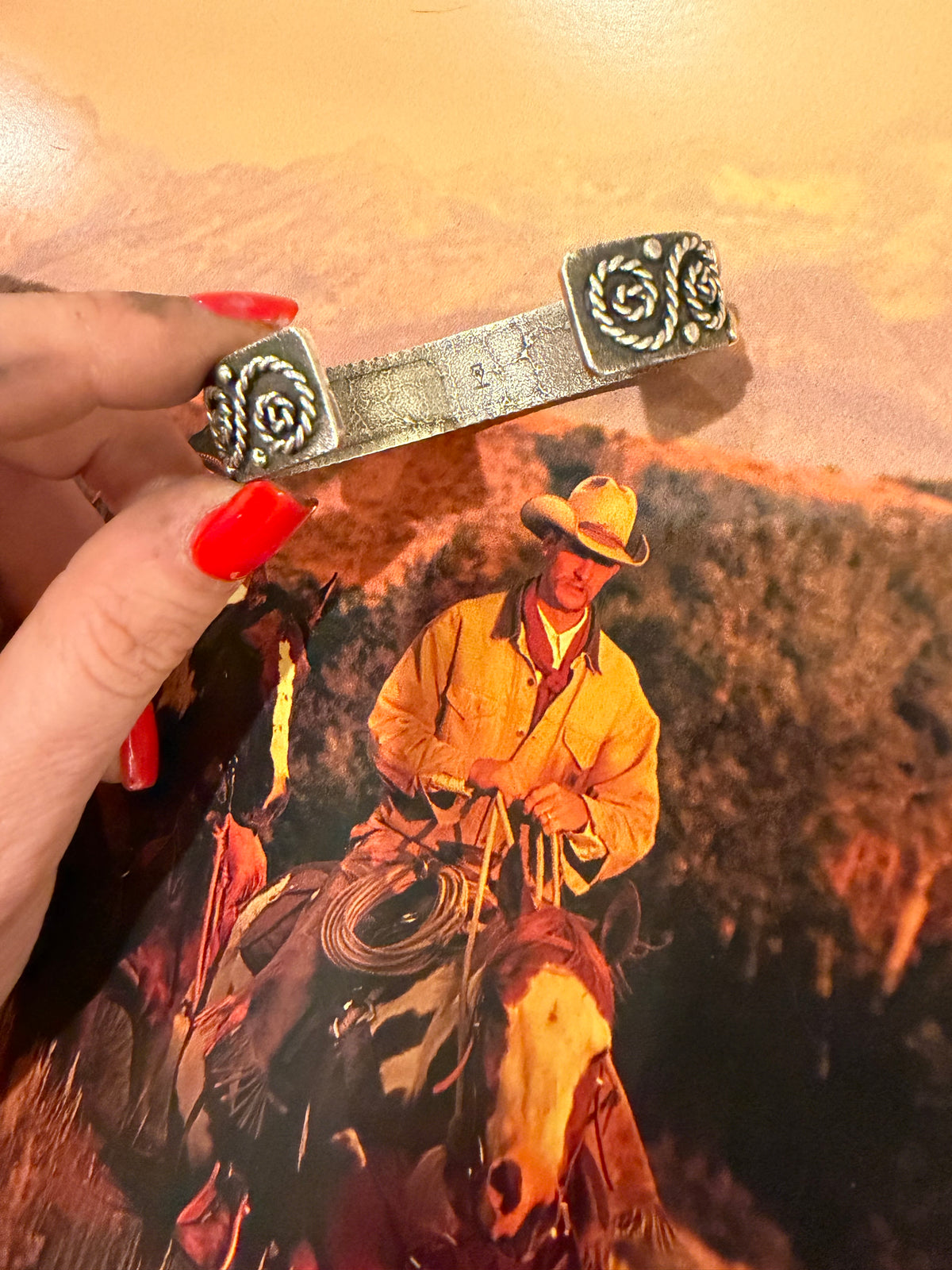 Native Made Sterling silver Casted cuff