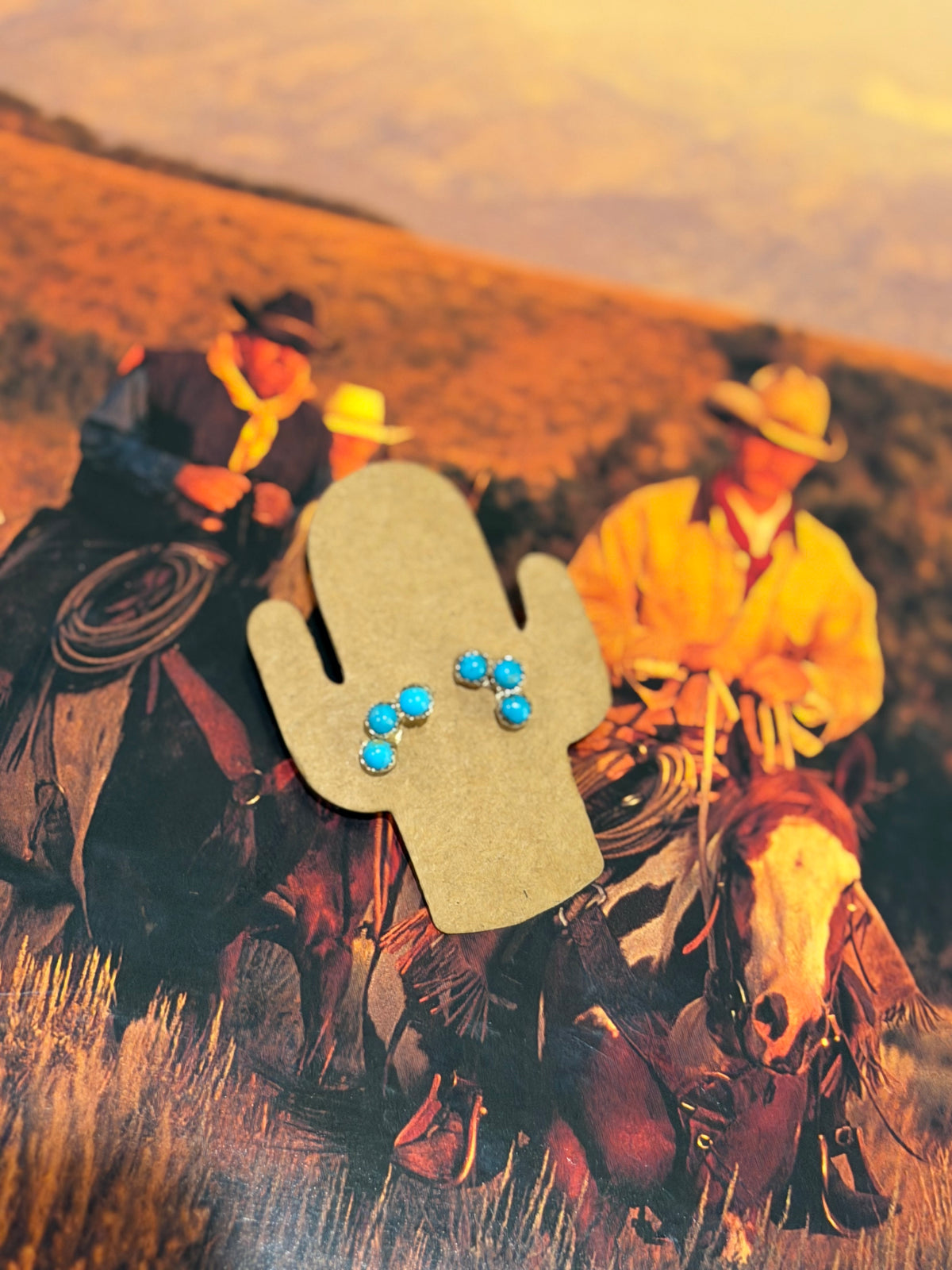 Turquoise studs