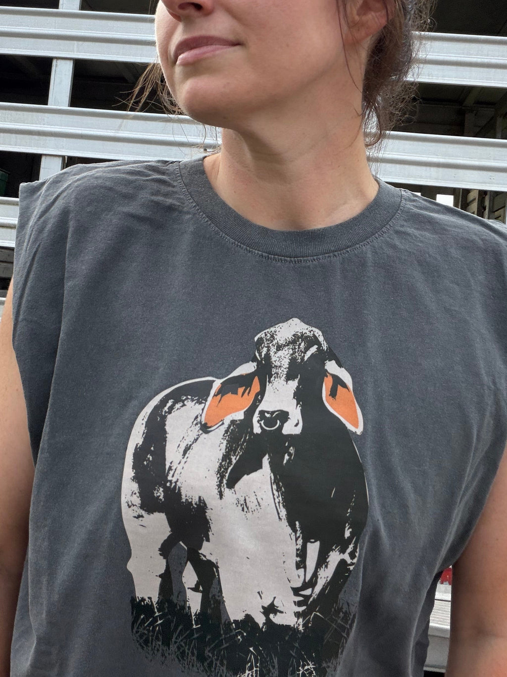 The Mean Eyes  - Muscle Tank Gray